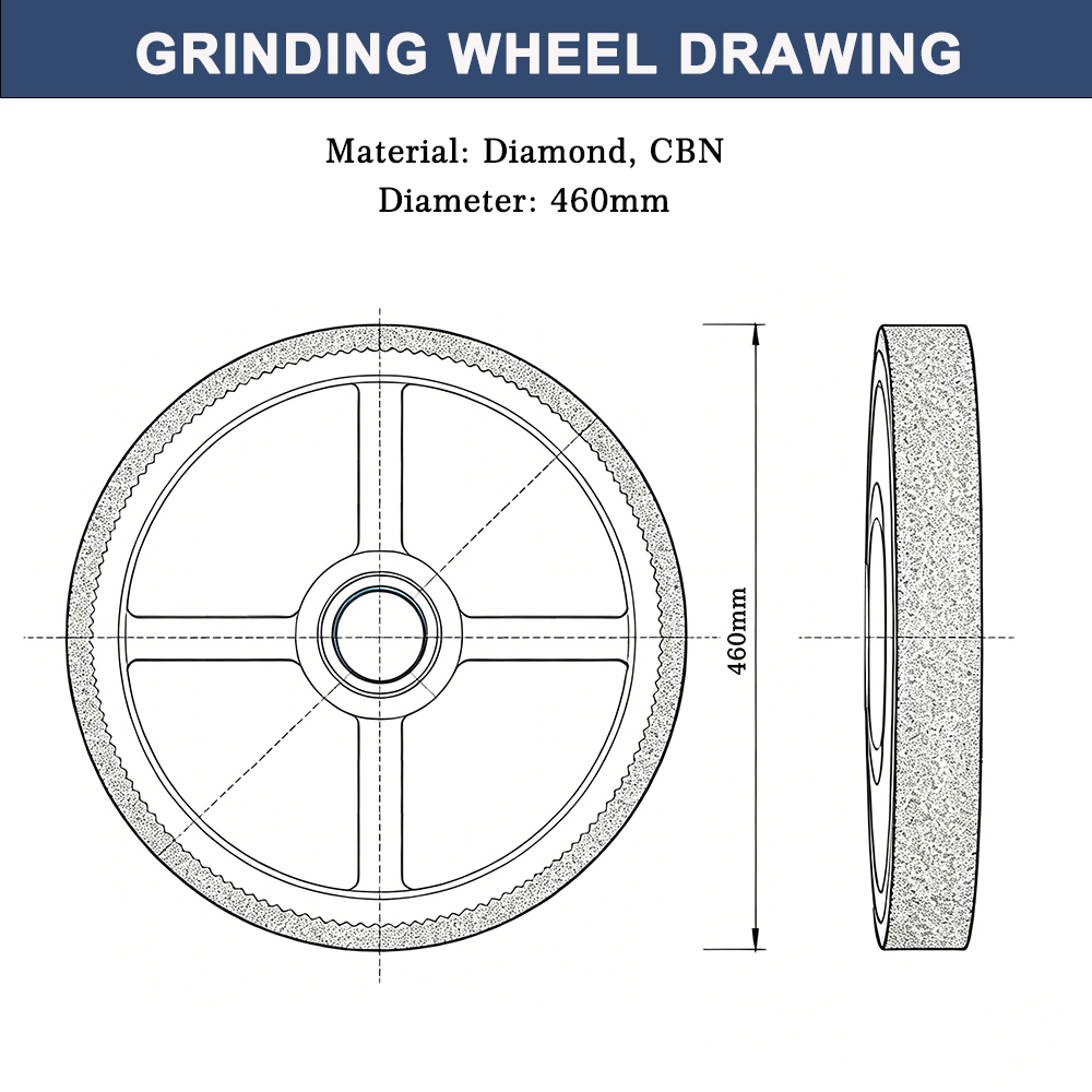 rice polishing wheel drawing